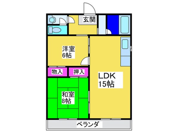 レジデンス川口の物件間取画像